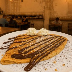 CREPES NUTELLA AL PIATTO.